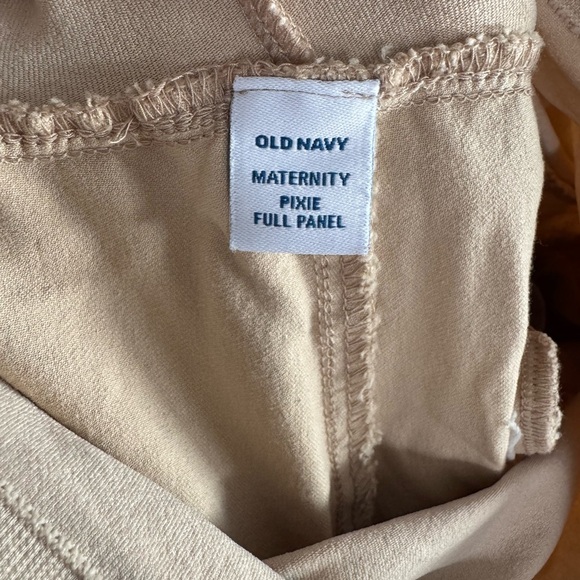 Old Navy Cream Maternity Pants size 10 - Picture 5 of 6